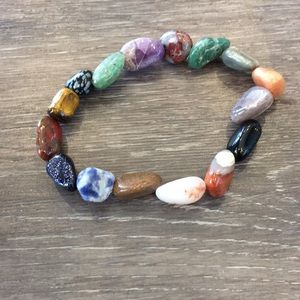 Mixed Gemstone Bracelet, Healing Jewelry, Crystals